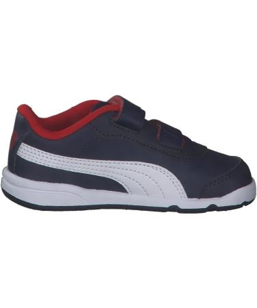 PUMA Kids Stepfleex 2 Sl Ve V Ps Trainers 1.5 UK Child Peacoat White Flame Scarlet - Buy Online on GoSupps.com