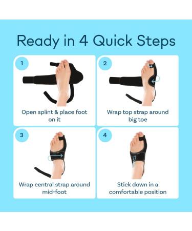Bunion Corrector & Toe Spacer Bundle for Day and Night Relief - Buy Online on GoSupps.com