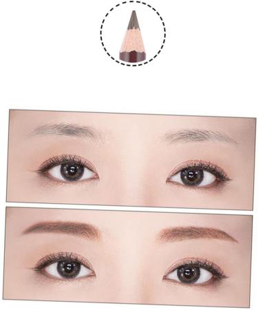 Healvian 4 Pcs Double Head Eyebrow Pencil Double Tip Eye Brow Highlighter Leopard Smudgeproof Eyebrown Wooden - Buy Online on GoSupps.com