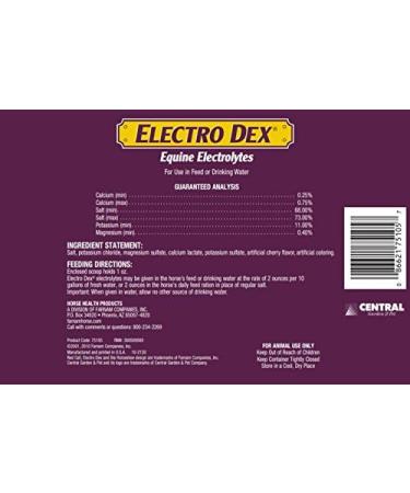 Horse Health Electro Dex Equine Elecrolytes 5-Pound 2.27 kg Clear - Buy Online on GoSupps.com