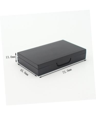 FOMIYES 4pcs Box Makeup Eyeshadow Highlighters Cosmetic Empty Eyeshadow Palette Matchbox Mini Blush Powder 4.5X7.2CM Black 2 - Buy Online on GoSupps.com