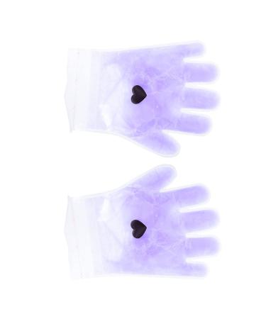 minkissy 3 Pairs Lavender Hand Wax Set Paraffin Wax Dry Hands Gloves Hand Care Supplies Hand Wax Cover Exfoliating Scrub Gloves Spa Wax Cover Nursing Supplies Pe Bag Purple Frosted