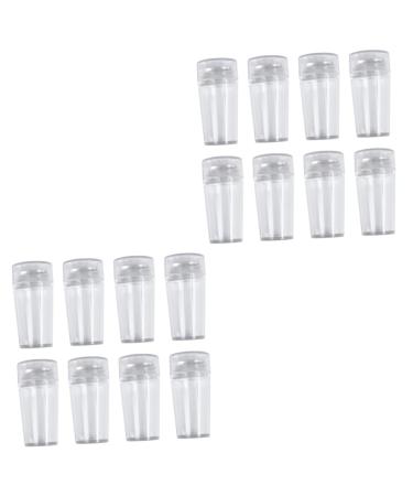 MAGICLULU Clear Nail Polish 8 Sets manicure Accessories stamp game set set suite nail polish plastic seal tool nail printer die nail set polish Stamping Tool