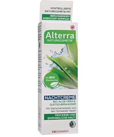 Alterra Night Cream Bio Aloe Vera for dry and sensitive skin 50 ml