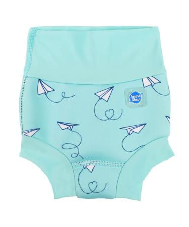 Splash About Baby & Toddler Happy Nappy Reusable Swim Nappy Paper Planes 6-12 Months