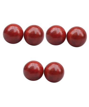 Healvian 6 StK meditation balls for the hands of Chinese health ball tool massage ball mahogany stressball traditional Chinese medicine product fitness ball on the wrist