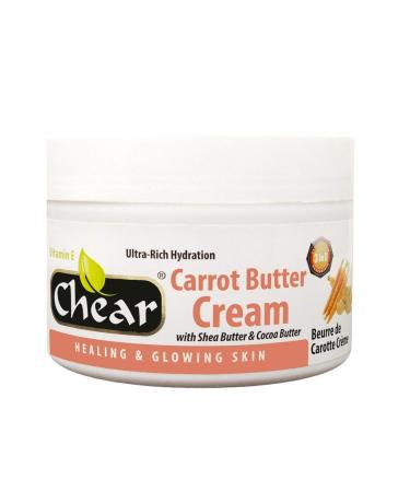 Chear Carrot Butter Cream 500ml with Shea Butter & Cocoa Butter - Solid Formula - Healing & Glowing Skin
