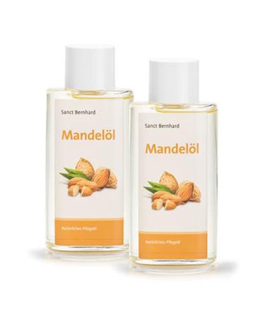 Sanct Bernhard almond oil - natural care oil a classic in skin care content 2 x 100 ml 100 ml (pack of 2)