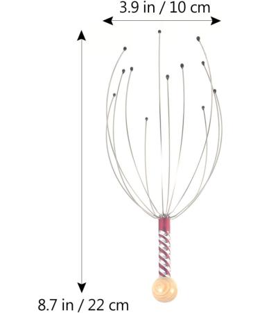Ultnice 5-Piece Head Massager Set | Spider Crawler Massage Brush for Home Spa Relief & Relaxation - Random Colors - Buy Online on GoSupps.com