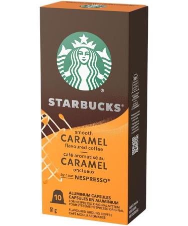 Smooth Caramel For NESPRESSO Original Flavoured Blonde Roast Notes of Buttery Caramel and Vanilla NESPRESSO Coffee Capsules 10 ct - Buy Online on GoSupps.com