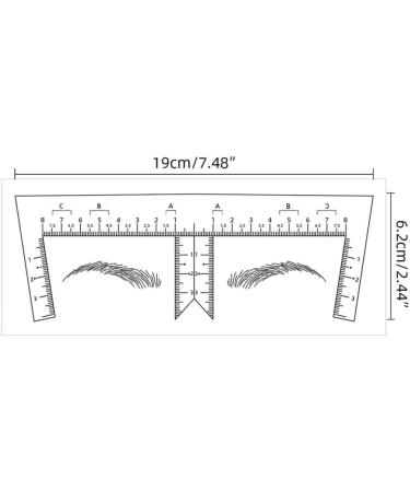 LALAFINA 10pcs Tools Eyebrow Ruler for Measurement Eyebrow Shaper for Women Marker Eyebrow Line Sticker Scale - Buy Online on GoSupps.com