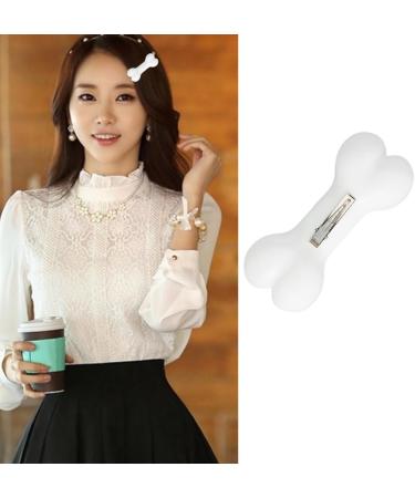 XIAHIOPT Portable Duckbill Hair Clip for White Bone Shape Hair Barrettes Ponytail Bangs Hair Clip for Teens Girls - Buy Online on GoSupps.com