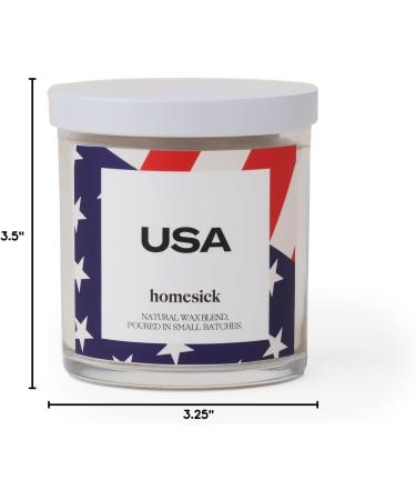 Buy Homesick Premium Scented Candle - USA Apple Nutmeg & Clove - 7.5 oz Aromatherapy Gift - 30-35 Hour Burn - Soy Blend Home Decor - Buy Online on GoSupps.com