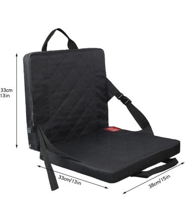 Tnfeeon Portable Heating Pad | Thickened Stadium Cushion | Changeable Temp | Ideal for Outdoor Camping Fishing & Hunting - Black - Buy Online on GoSupps.com