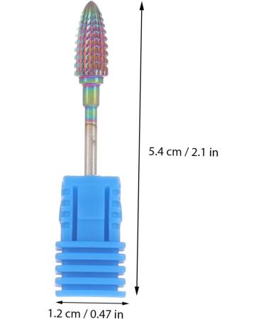 Acrylic Nails Acrylic Drill Bits Manicure Drill Bit Nail Salon Tool Nail Drill Bit Nail Bits for Women Exfoliating Nail Clippers Pusher Grinding Head Women's Nail Flakes Plastic 5.4x1.2cm Colorful - Buy Online on GoSupps.com