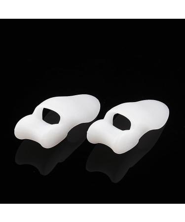 2pcs Silicone Toe Protector Pad Bunion Corrector Straightener Spreader - White - Buy Online on GoSupps.com