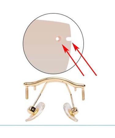 CELIKA Replacement Nose Bridge for Rimless Glasses | Metal Eyeglasses Accessories - Silver 1 Piece - Buy Online on GoSupps.com