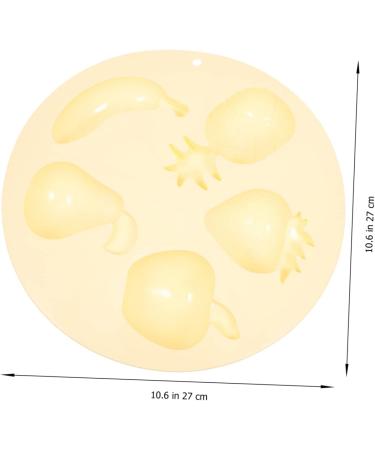 Alipis DIY Tool Silicone Homemade Bakery Cutters Fruit Shape Cute Baking Molds Cheesecake Supply Mould 27X3.5CM Yellow - Buy Online on GoSupps.com