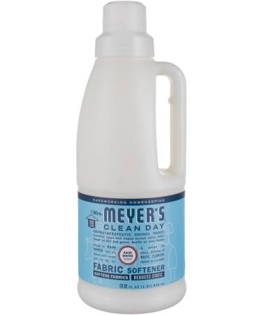 MRS. MEYER'S CLEAN DAY Liquid Fabric Softener - Rain Water Scent Essential Oils Paraben Free 32 oz - Eco-Friendly Laundry Care - Buy Online on GoSupps.com