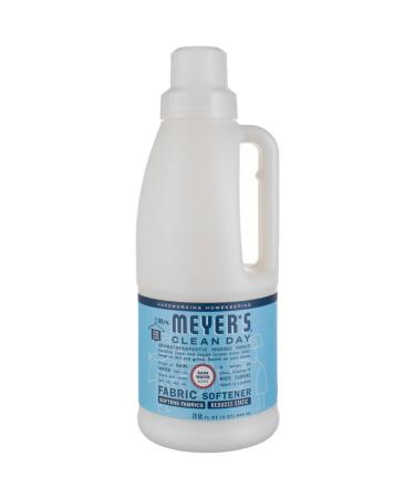 MRS. MEYER'S CLEAN DAY Liquid Fabric Softener Infused with Essential Oils Paraben Free Rain Water Scent 32 oz (32 Loads)