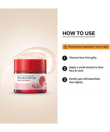 Cr me Raffermissante et Liftante Intensive au Cam lia et au Collag ne - Cible la perte de fermet Hydrate en profondeur pour un aspect repulp Soin de Nuit 50 ml - Buy Online on GoSupps.com