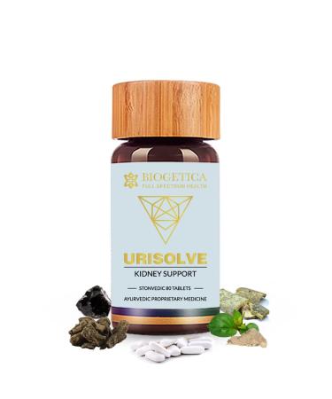 Urisolve Kidney Care Herbal Supplement with Asparagus Racemosus & Terminalia Chebula for Optimal Urinary System Support - Non-GMO - 100% Vegan Ayurveda Supplement - 80 Tablets