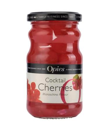 Opies Cocktail Cherries Maraschino 225g - Premium Quality Garnish - Buy Online on GoSupps.com