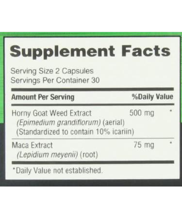 Nature's Bounty Horny Goat Weed with Maca - 60 Capsules for Vitality & Energy - Buy Online on GoSupps.com