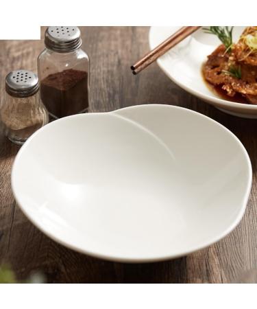 Porcelain Dinner Plates Ceramic Dinner Bowl Fruit Salad Bowl Soup Basins Ramen Plates Restaurant Irregular Shape Cutlery Snack Dessert Plate Kitchen Dinner Plates (A One Size) - Buy Online on GoSupps.com