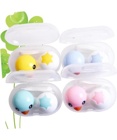 Gatuida 4-Piece Contact Lens Container Set | Stylish Duck Design Lens Holder for Travel & Storage - Buy Online on GoSupps.com
