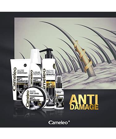 Cameleo Keratin Hair Detergent 250ml | Repair Treatment for Damaged Dry Hair with Argan Oil & Heat Protection - Buy Online on GoSupps.com
