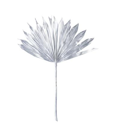 Vickerman Natural Botanicals 13.75-19.5" Metallic Silver Dried Palm Sun Spear 12 per Bag.