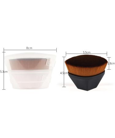 ieron 2 Pieces Foundation Brush for Liquid Makeup Petal Traceless Makeup Brush Portable Foundation Makeup Brush Beauty Tool (Pink Black) - Buy Online on GoSupps.com