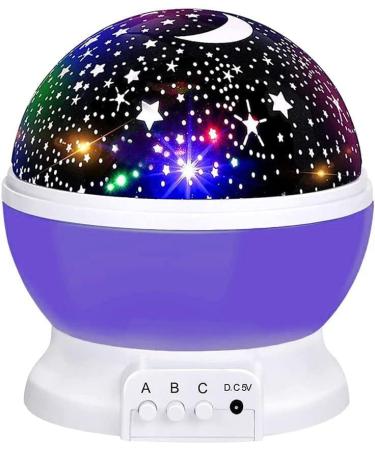 Dreamy Star Projector Night Light for Children - Perfect for Kids Bedroom or Playroom (Purple) - Buy Online on GoSupps.com