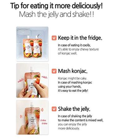 Rawel Tingle Delicous Konjac Jelly 1box (130ml x 10packs) / 6 Calories per Pouch / Sugar Free / Low Calories / Fruit Flavor Jelly with Low carb / Drinkable Zero Sugar Jelly Dessert (Yogurt) - Buy Online on GoSupps.com