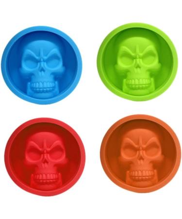 HOMSFOU Mini Muffin Silicone Baking Cup nonstick Pie Pans Silicone Muffin molds Oven Cookie pan Silicone Candy molds Halloween Cake Halloween Candy molds Home Pancake self Made Bread medium Blue - Buy Online on GoSupps.com