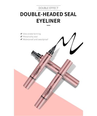 Go Ho Liquid Star Eyeliner Stamp - Black Cat Eye, Long Lasting, Super Slim, Precise Felt Tip - 1 PC - Buy Online on GoSupps.com