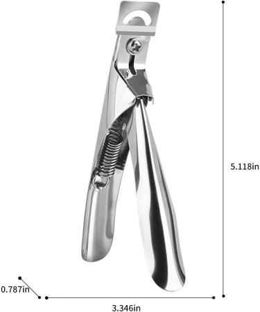 False Nail Tip Clipper Trimmer - Acrylic Edge Cutter Tool (Silver) - Buy Online on GoSupps.com