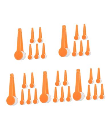 FOMIYES 30 Pcs Glasses Cleaning Cloth Eyeglasses Brush Sunglass Cleaning Clip Eyeglasses Wiper Glasses Cleaner Spectacle Cleaner Brush Eyeglasses Cleaning Tool Sunglass Cleaner Abs Orangex5pcs 7.00X2.30X2.00CMx5pcs