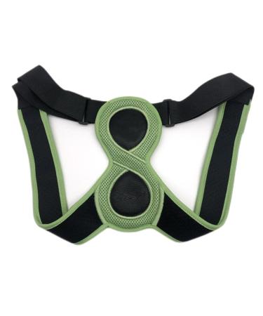 Pissente Adjustable Back Posture Corrector for Children & Adults | Upper Body Support Strap & Spine Brace (15.5x23cm) - Improve Neck & Shoulder Relief - Black - Buy Online on GoSupps.com