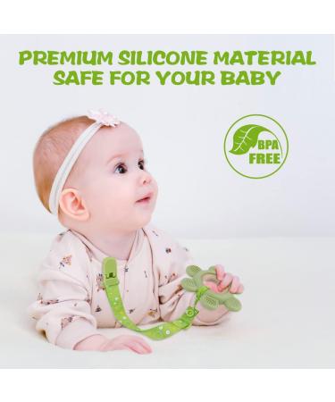 Vicloon Baby Teething Toy | BPA Free Silicone Rudder Teether for Boys & Girls (Green) - Easy to Hold & Clean | Sensory Chew for Babies - Buy Online on GoSupps.com