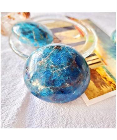 Natural Polished Gemstones Blue Apatite Palm Crystal Stones for - (Color: Blue Apatite Size: 40-70mm) Full of Texture - Buy Online on GoSupps.com