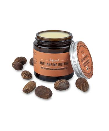 Infused Shea Body Butter. Our Special Anti-Ageing Formula with Buriti Oil and Evening Primrose Oil