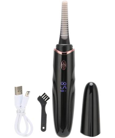 Premium Heated Eyelash Curler - Long Lasting & Quick Heating USB Electric Tool with LED Display for Perfect Lashes - Buy Online on GoSupps.com