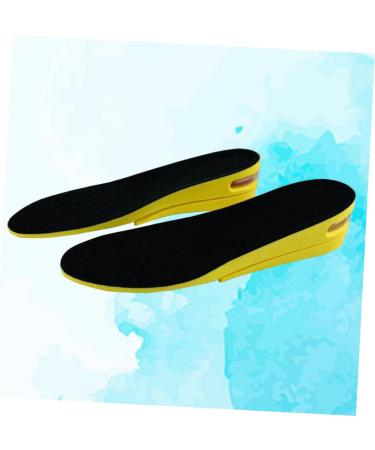 Buy Gatuida PU Insoles - Height Increase Inserts Shoe Lifts & Comfortable Shoe Pads for Women | Cuttable Design Black & Yellow - Buy Online on GoSupps.com