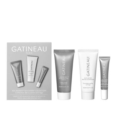 Gatineau - Age Benefit Discovery Collection - Face Cream Peeling Exfoliator & Eye Cream Travel or Trial Gift Set