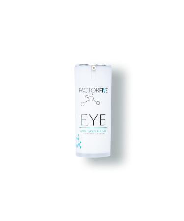 FACTORFIVE Eye and Lash Cream with Human Derived Apidose Stem Cell Growth Factors for Anti-Wrinkle  Collagen Boost  and Acne Scarring Repair  Large Size  0.5 fl oz/15ml (Eye & Lash Cream)