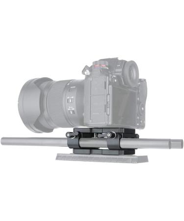 NICEYRIG Shoulder Support Baseplate with 15mm Rod Clamp for DSLR Rig Cage | Camera Railblock for Enhanced Stability - Buy Online on GoSupps.com
