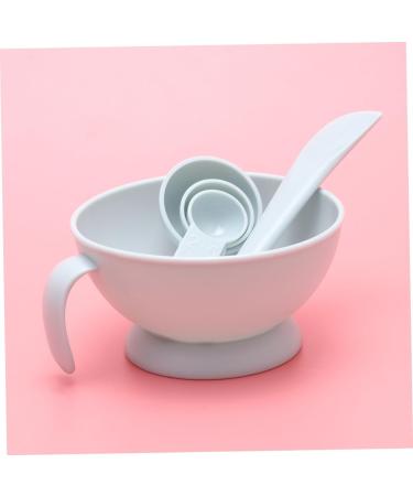 minkissy 1 Set Spatula Bowl Facial Stick Facial Spoon Measuring Spoons DIY Cosmetic Tool Kit DIY Facemask Kit Cosmetology Kit Facial Bowl Mix Brush 12X12cm Blue - Buy Online on GoSupps.com