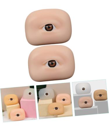 Housoutil 2pcs Eye Practice Skin Eyeshadow Supplies Eye Skin Practice Tool Semi-permanent Exercise Board 6.5x4.9cm As Shown - Buy Online on GoSupps.com